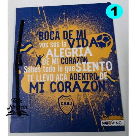 Carpeta Nº 3 cartoné Boca Juniors
