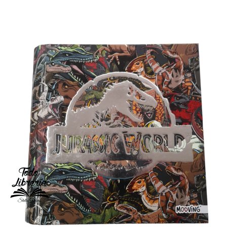 Carpeta MOOVING 3 anillos redondos 40 mm cartoné JURASIK PARK
