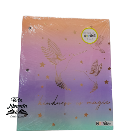 Carpeta Nº 3 cartoné MOOVING - KIDNESS IS MAGIC