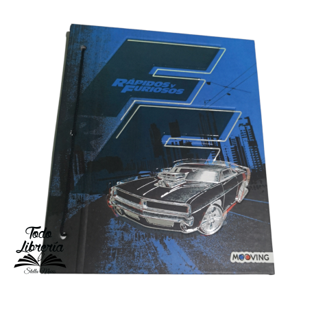 Carpeta Nº 3 cartoné MOOVING -  RAPIDO Y FURIOSO