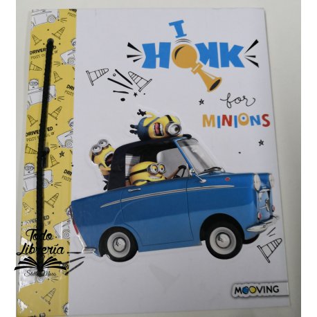 Carpeta Nº 3 cartoné Minnions
