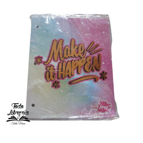 Carpeta Nº 3 INK DROP - MAKE IT HAPPEN