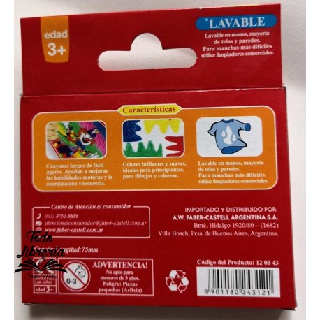 Pinturitas Crayones de cera x 12 