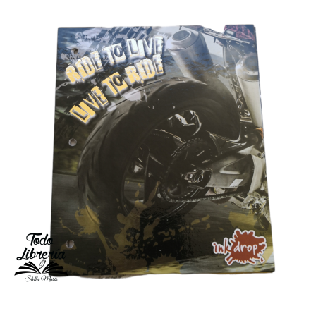 Carpeta Nº 3 cartoné RIDE TO LIVE