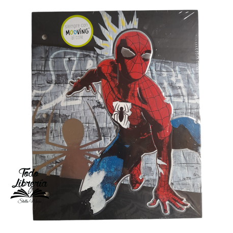 Carpeta Nº 3 cartoné MOOVING - SPIDERMAN