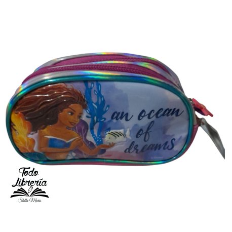 Cartuchera dos cierres la Sirenita ARTep188