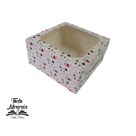 Caja Mini Torta 20*20*10 -X10 Unid.-MODELO LOVE