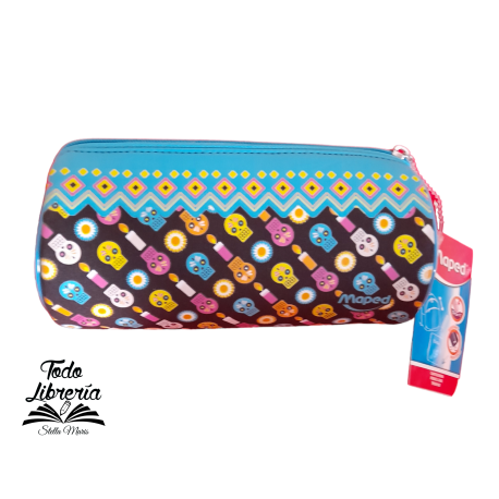 Cartuchera NEOPREN LAVABLE MAPED TUBO *Calaveras**Admin