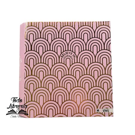 Carpeta 3 anillos redondos 40 mm cartone BELIEVE IN YOURSELF