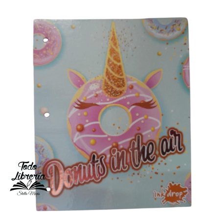 Carpeta Nº 3 Cartoné INK DROPS - DONUTS IN THE AIR