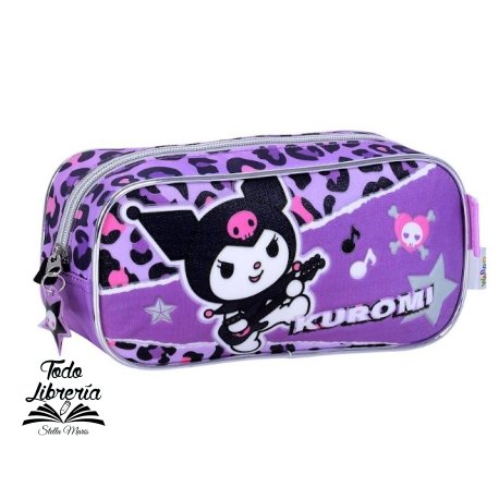 Cartuchera Kuromi Rock unidades cierre