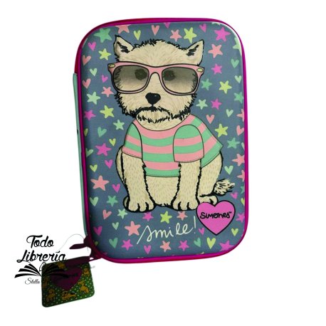 CARTUCHERA Canopla con relieve SIMONES