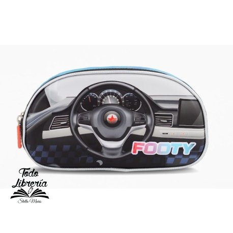 Cartuchera Footy 2 cierres  f1 race