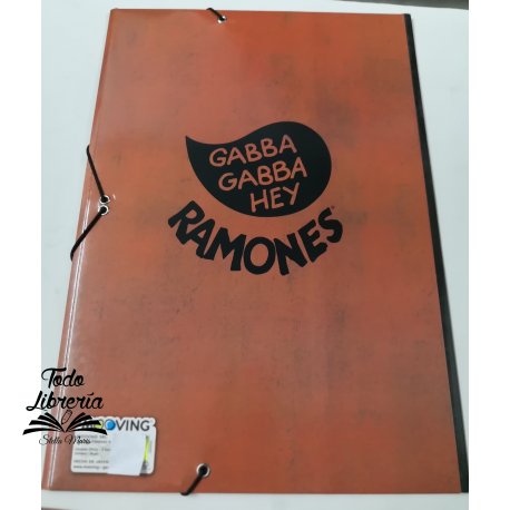 Carpeta 3 solapas con elástico RAMONES