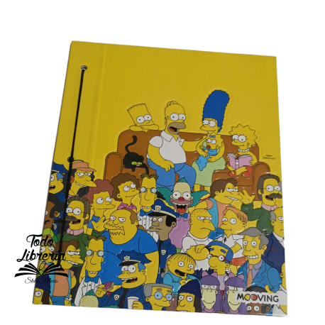Carpeta Nº 3 cartoné MOOVING SIMPSONS