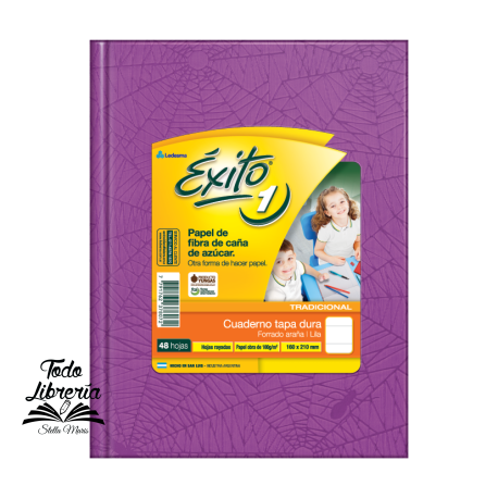 Cuaderno Exito Nº1 universo tapa dura araña 48 hojas rayado 