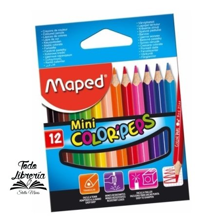 Pinturitas Maped Color Peps x 12 cortos