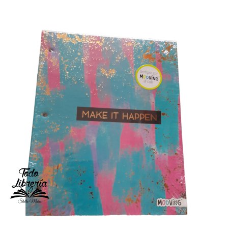 Carpeta Nº 3 cartoné MOOVING-MAKE IT HAPPEN