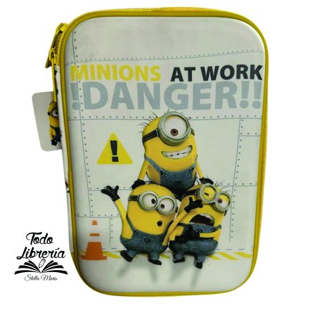 CARTUCHERA Canopla con relieve MINIONS