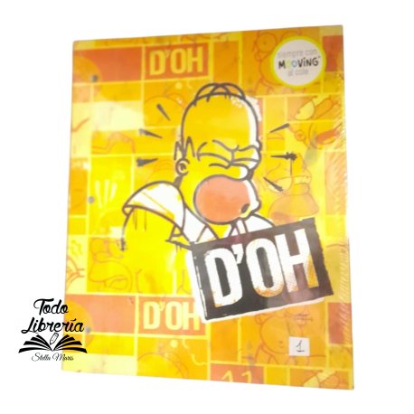 Carpeta Nº 3 cartoné Simpsons