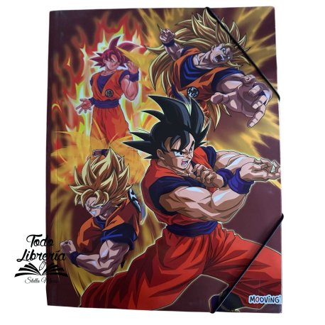 Carpeta 3 solapas con elástico MOOVING DRAGON BALL
