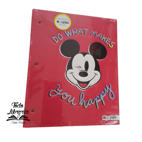 Carpeta Nº 3 cartoné MOOVING MICKEY