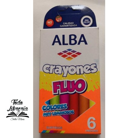 Crayones Alba fluo x 6