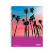 Cuaderno 16 x 21 Avón 80 hojas  espiral cuadriculado / rayado
