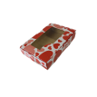 CAJA BOMBONERA  1/4  Medidas 14*9*3 - MODELO CORAZONES  ROJOS